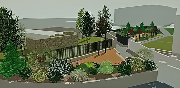 Neglected Alley in Bruntál to Become Green Relaxation Space