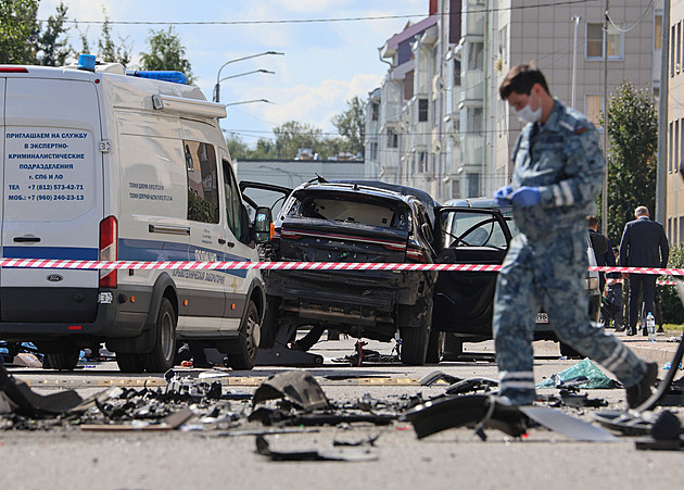 Podplukovníka ruského letectva zabila exploze. Nálož byla ukrytá v autě