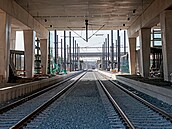 Rekonstrukce Smíchovského nádra�í v Praze (snímek z 24. srpna 2026)