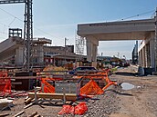 Rekonstrukce Smíchovského nádra�í v Praze (snímek z 24. srpna 2026)