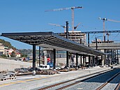 Rekonstrukce Smíchovského nádra�í v Praze (snímek z 24. srpna 2026)