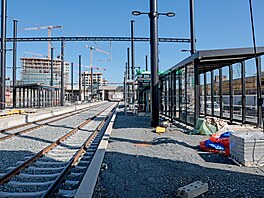 Rekonstrukce Smíchovského nádra�í v Praze (snímek z 24. srpna 2026)