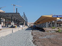 Rekonstrukce Smíchovského nádra�í v Praze (snímek z 24. srpna 2026)