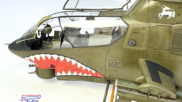 Bell AH-1G Detail p�edn�ho kokpitu
