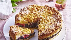 �vestkový kolá� s mákem a citronovou p�nou