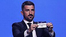 David Villa p�i losu Ligy mistr�.