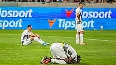 Hrade�tí hrá�i smutní po porá�ce s Panathinaikosem.