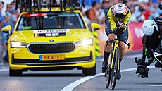 Wout Van Aert na trati �asovky v úvodní etap� Vuelty