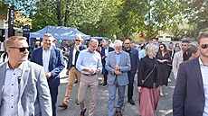 Prezident Petr Pavel s man�elkou p�ijeli na Zemi �ivitelku. (24. srpna 2026)