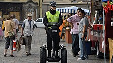Kdysi na segwayích hlídkovali i plze�tí strá�níci.