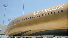 Zlatý Airbus A350-1000 spole�nosti STARLUX Airlines. Bude létat také do Prahy!