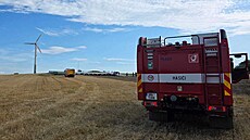 Poblí� Pot�tátu na P�erovsku se z�ítila jedna ze �ty� v�trných elektráren,...