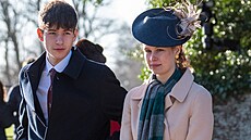 Hrab� z Wessexu James a jeho sestra lady Louise Mountbatten-Windsorová v...