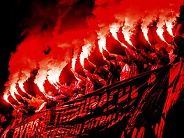 Spar�an�tí fanou�ci a jejich protest za pyrotechniku na stadionech.