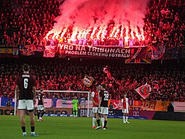 Momentka z derby Sparty proti Slavii