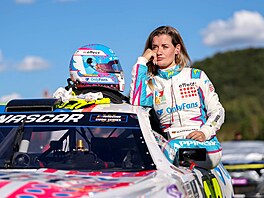 Czech Truck & NASCAR Prix 2026 v Most�. Závodnice NASCAR Vanessy Neumannové,...