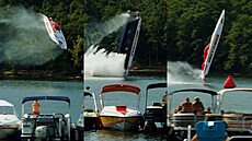 �lun se p�i rychlosti p�es 340 km/h p�evrátil ve vzduchu