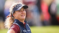 Sára Kousková v záv�re�ném kole Irish Open.