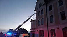 V�echny slo�ky integrovaného záchranného systému zasahovaly v �umperku u po�áru...