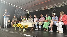 Z akce k 50 let�m od premiéry filmu Na samot� u lesa. Akce se konala v míst�,...