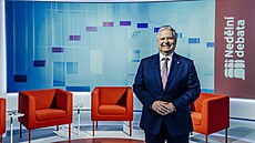 Celkový pohled na nové, modernizované studio Ned�lní debaty �eské televize,...