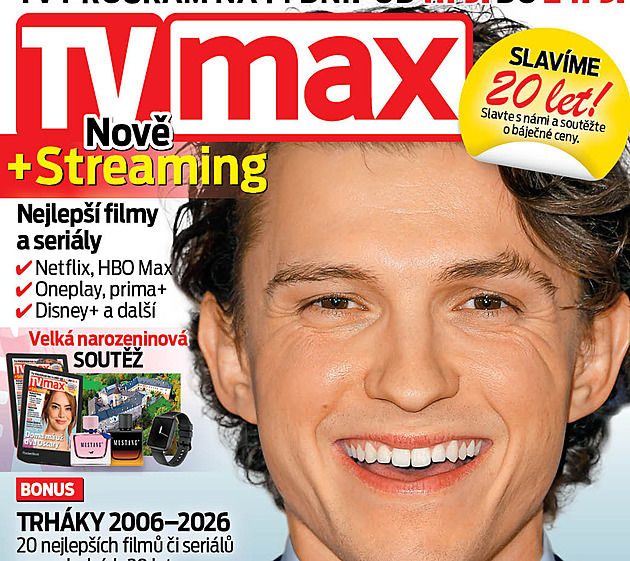 TV MAX slaví 20. narozeniny. Čtenářům nabídne pět speciálních čísel