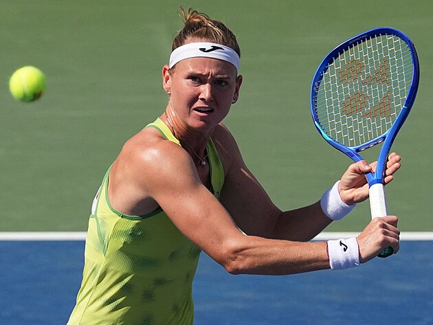 Marie Bouzkov� ve t�et�m kole na US Open