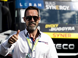 Jan Kalivoda, �éf komunikace týmu Buggyra ZM Racing, p�i mistrovství Evropy...