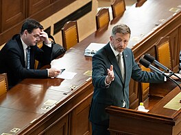 Vít Raku�an (Starostové) na �ádné sch�zi Sn�movny. (8. zá�í 2026)