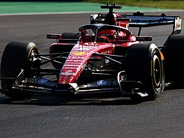 Charles Leclerc b�hem tréninku na Velkou cenu Itálie.