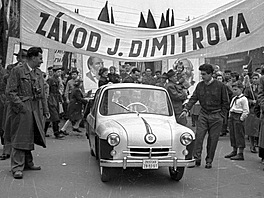 Praha, rok 1956. 1. máj