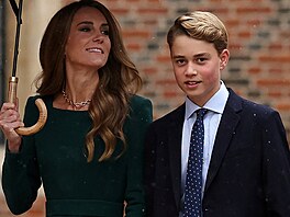 Princezna Kate a princ George v Etonu (8. zá�í 2026)
