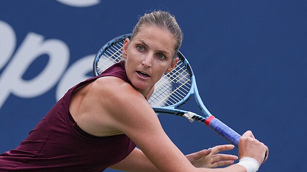 Karolína Plí�ková v prvním kole US Open.