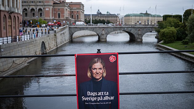 P�edsedkyn� �védských Sociálních demokrat� Magdalena Anderssonová na...