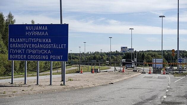 Finsko-rusk� hranice u obce Nuijamaa. (7. z��� 2026)