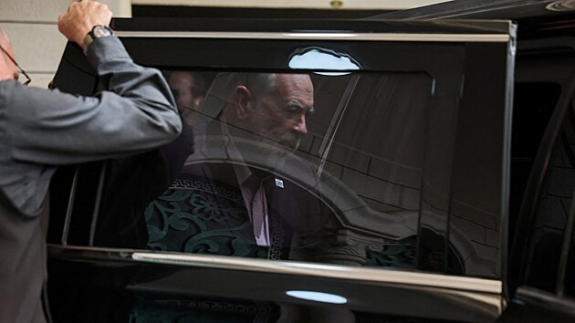 Americk� velvyslanec v Izraeli Mike Huckabee p�i n�v�t�v� palestinsk� obce Turmus Ajj�. (5. z��� 2026)
