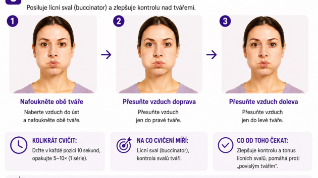 Face yoga m��e pomoci aktivovat mimick� svaly a zpevnit tv��e, tuk v obli�eji ale sama o sob� nesp�l�.