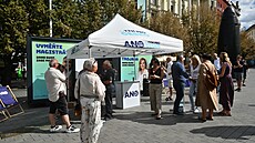 Hnut�­ ANO v BrnÄ� zahájilo kampaň před ř�­jnovými volbami, chce bezpeÄ�n�© mÄ�sto