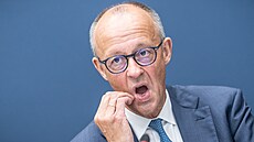 N�mecký kanclé� Friedrich Merz na zasedání p�edsednictva CDU (7. zá�í 2026)