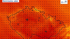 Denní maxima v pátek. (2. zá�í 2026)