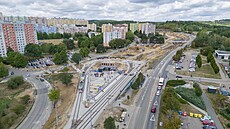 Tramvajová smy�ka E�erova v brn�nské Bystrci je po modernizaci, která umo�ní...