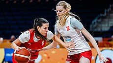Natálie Stoupalová a Kate�ina Kalná na tréninku v Berlín�.