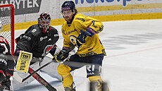 Radek �íp ze Zlína b�hem utkání s Chomutovem.