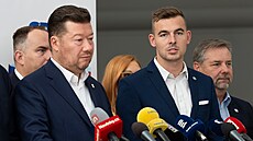 Tisková konference poslaneckého klubu SPD. (8. zá�í 2026)