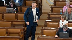 Libor Vondrá�ek (SPD) na �ádné sch�zi Sn�movny. (8. zá�í 2026)