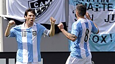 Lionel Messi a jeho hattrick v utkání proti Brazílii.