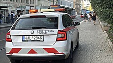 Na pra�ském Karlov� nám�stí tramvaj srazila �ty�letou dívku. (8. zá�í 2026)