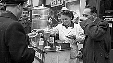 Praha, rok 1956. Václavské námestí