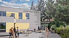 Nová zve�ejn�ná vizualizace p�ibli�uje podobu moderního venkovního areálu.