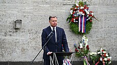 Poslanec Spolkového sn�mu Stephan Mayer na pietní ceremonii k uct�ní...